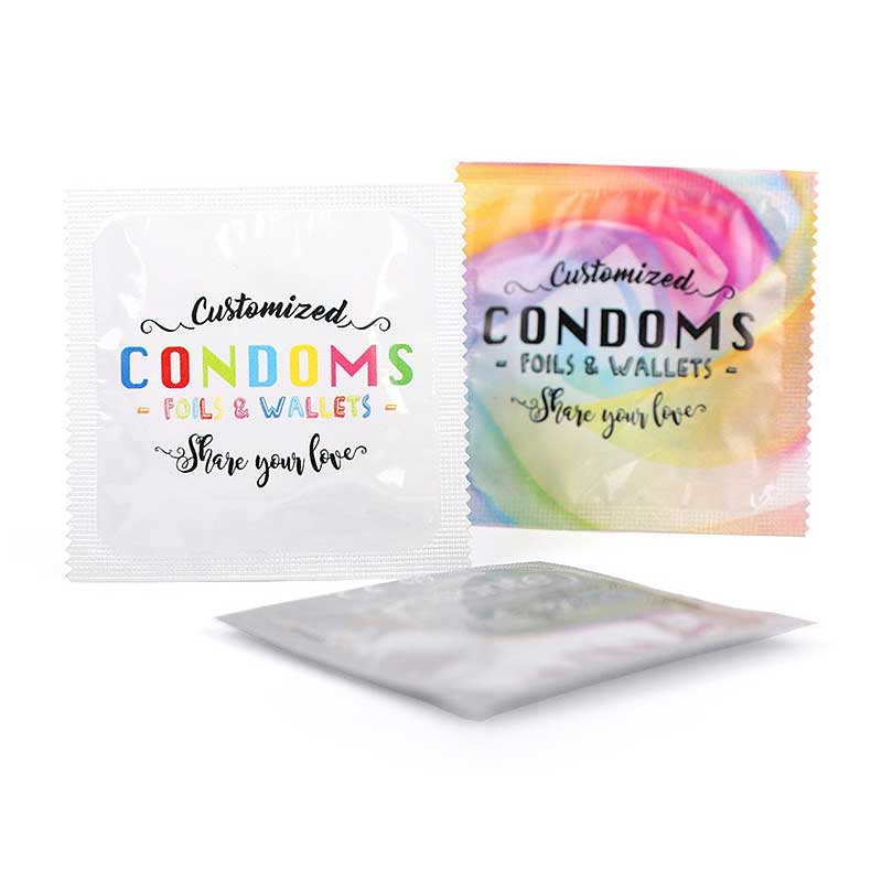 Kondom mit Foliendruck, FOIL-50, Folie grün